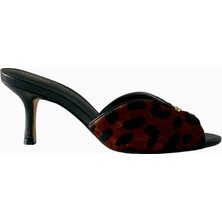 Anthropologie Maeve Peep Toe Kitten Topuklu Deri Kadın Ayakkabı