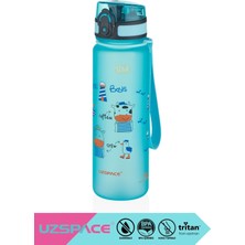 Uzspace Figürlü 500 ml Tritan Çocuk Su Matarası