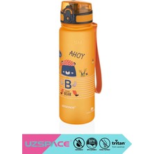 Uzspace 500ML Yeni Koleksiyon Sevimli Hayvanlar Desenli Tritan Çocuk Su Matarası