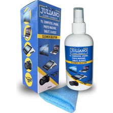 Juliano Gözlük, Cep Telefonu, Led, Bilgisayar, Ekran, Laptop, Tablet, Televizyon, Kamera, Koruyucu Ve Parlatıcı Doğal Temizleme, Temizlik Seti – 250 ML Temizleyici
