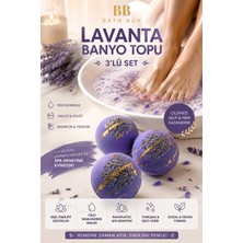 BB Bath Box Lavantalı Banyo Topu Nem Bombası Jakuzi Küvet - Manikür Pedikür Topu 120 gr x  3 Adet