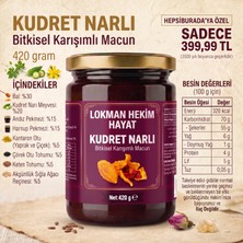 1 x 420 gr Kudret Narlı Bitkisel Karışımlı Macun – Bal, Pekmez ve Çörek Otu Katkılı Lokman Hekim Hayat