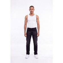 Machinist Erkek Regular Fit Yıkamalı Jean Pantolon Siyah