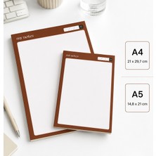 Miray Craft Kahverengi 2'li Set (A4-A5) Notepad - Not Defteri - Bloknot