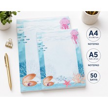 Miray Craft Deniz Temalı 2'li Set (A4-A5) Notepad - Not Defteri - Bloknot