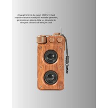 Sungur's Store Vintage Tasarımlı Bluetooth Hoparlör Uzun Pil Ömürlü ve Fm Destekli