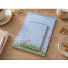 Miray Craft Bahar Bisikleti Temalı 2'li Set (A4-A5) Notepad - Not Defteri - Bloknot