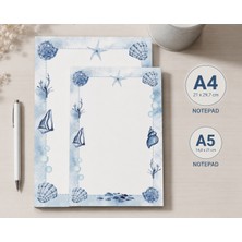 Miray Craft Deniz Temalı 2'li Set (A4-A5) Notepad - Not Defteri - Bloknot