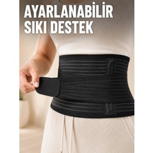 Sungur's Store Elastik Bel Destek Korsesi Ayarlanabilir Cırtlı Sıkma Bantlı Bel Kemeri
