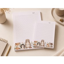 Miray Craft Sevimli Hayvan Temalı 2'li Set (A4-A5) Notepad - Not Defteri - Bloknot