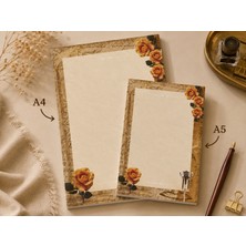 Miray Craft Vintage Temalı 2'li Set (A4-A5) Notepad - Not Defteri - Bloknot