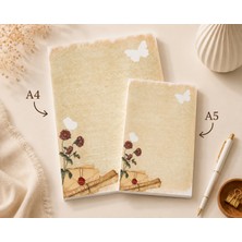 Miray Craft Vintage Temalı 2'li Set (A4-A5) Notepad - Not Defteri - Bloknot