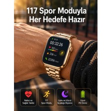 Sungur's Store Sağlık Takipli Akıllı Saat 117 Spor Modlu Amoled Ekran