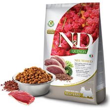 N&d Quinoa Tahılsız Ördek, Brokoli & Kuşkonmaz Kısırlaştırılmış Yetişkin Mini Köpek Maması 2,5 kg