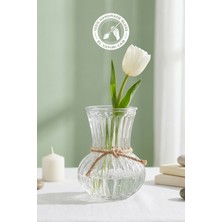 Selen Concept Çizgili Linea Damla Model Küçük Vazo