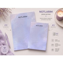 Miray Craft Pastel Lila Renk Temalı 2'li Set (A4-A5) Notepad - Not Defteri - Bloknot