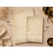 Miray Craft Vintage Temalı 2'li Set (A4-A5) Notepad - Not Defteri - Bloknot