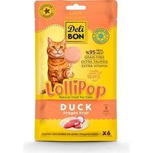 Delibon Lolipop Kedi Ödül Maması 6 Adet (Ördekli)