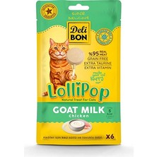 Delibon Lolipop Kedi Ödül Maması 6 Adet (Keçi Sütlü)