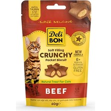 Delibon Bisküvi Kedi Ödül Maması 60G (Sığır Etli)