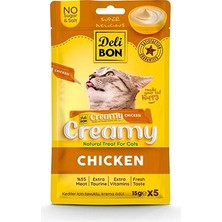 Delibon Krema Kedi Ödül Maması 15G 5 Adet (Tavuklu)