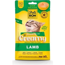 Delibon Krema Kedi Ödül Maması 15G 5 Adet (Kuzu Etli)