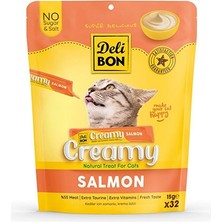 Delibon Krema Kedi Ödül Maması 15G 32 Adet (Somonlu))