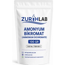 Zurihlab Zurıhlab Amonyum Bikromat 100 gr