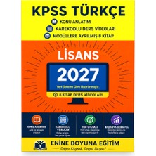 Enine Boyuna Eğitim KPSS Lisans Türkçe Modüler Kitap Seti - Ders Videoları