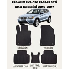 Feyza Oto Bmw X3 Serisi 2010 - 2017 Arası Araca Özel Premium Eva Paspas Takımı 2 Yıl Garantili Araca Birebir Uyumlu Kalıplar