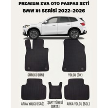 Feyza Oto Bmw X1 Serisi 2022 - 2026 Arası Araca Özel Premium Eva Paspas Takımı 2 Yıl Garantili Araca Birebir Uyumlu Kalıplar