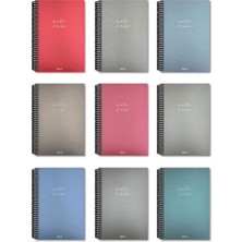 Colornote Papirüs Note Case 14X19 Spiralli Sert Kapak 120 Yaprak Çizgisiz Defter NS140