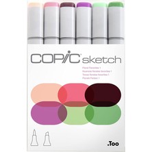 Copic Sketch 6lı Set Floral Favorites 1
