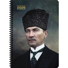 Keskin Color Başkomutan Atatürk 17X24 Spiralli 2026 Günlük Ajanda 600160-99