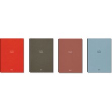 Colornote Papirüs Note Case 16X23 Ciltli Sert Kapak 120 Yaprak Kareli Defter NC164