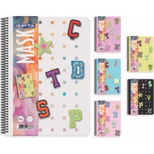 Gıpta Mask Spiralli Pp Kapak A4 72  Yaprak Kareli Defter 3-7822000-2011