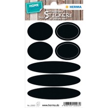 Herma Kara Tahta Sticker Oval 15093