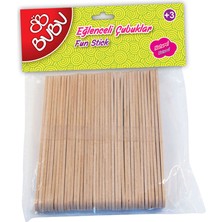 Bu-Bu Eğlenceli Çubuklar Naturel 11.5X1CM 40 Parça BUBU-HS0015
