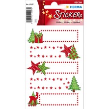Herma Christmas Stickers Sterne & Tanne 15257