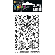 Herma Classic Tattoo Black Butterfly 15171