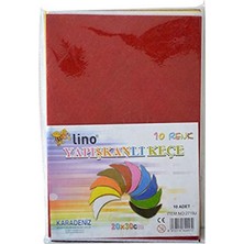 Lino Keçe 20X30 Cm.yapışknalı 10 Renk 10'lu (2719J)