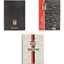 Beşiktaş A4 Spiralli Karton Kapak 72 Yaprak Kareli Defter 594563