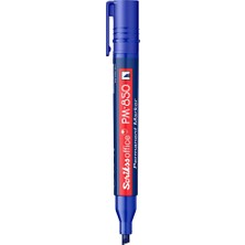 Scrikss Office Scrikss PM-850 Kesik Uçlu Permanent Markör Mavi