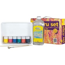 Artdeco Ebru Başlangıç Seti (A5 Tekneli) 6X15 ml