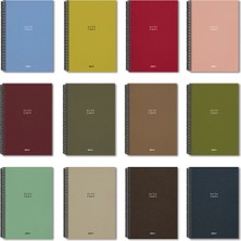 Colornote Papirüs Note Case 14X19 Spiralli Sert Kapak 120 Yaprak Çizgisiz Defter