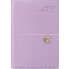 Victoria's Journals Charm Hayat Ağacı 13X18 96 Yaprak Ivory Çizgili Defter Lila 126-2747