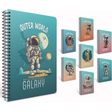 Gıpta Galaxy Spiralli A4 80 Yaprak Çizgili Defter 3-7267000-2011