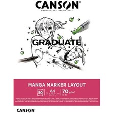 Canson Pad Graduate A4 50 Yaprak Marker Bloğu 70GR 31250P024