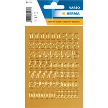 Herma Vario Rakam Etiket 0-9 12MM Altın 4184