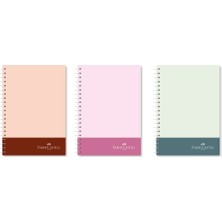 Faber-Castell Bicolor Pp Kapak 80 Yaprak Çizgili Defter 000521